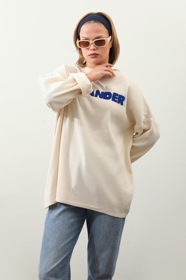 Jıl Sander Nakışlı Tunik Saks Mavisi - 5