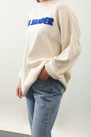 Jıl Sander Nakışlı Tunik Saks Mavisi - 7