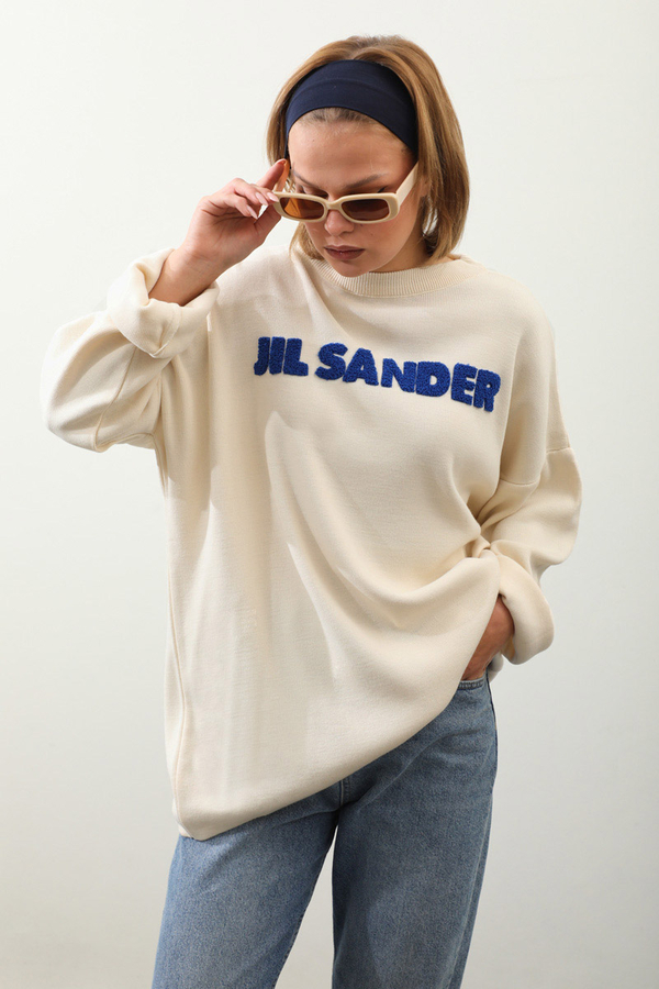 Jıl Sander Nakışlı Tunik Saks Mavisi - 8