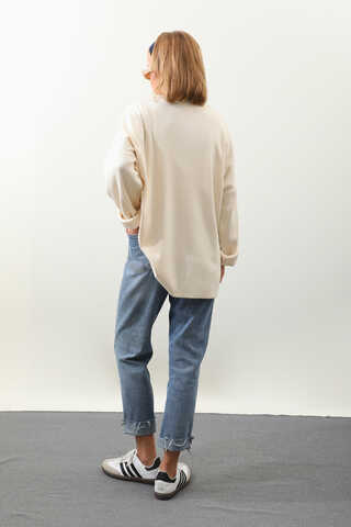 Jıl Sander Nakışlı Tunik Saks Mavisi - 9