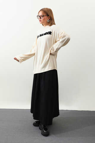 Jıl Sander Nakışlı Tunik Siyah - 2