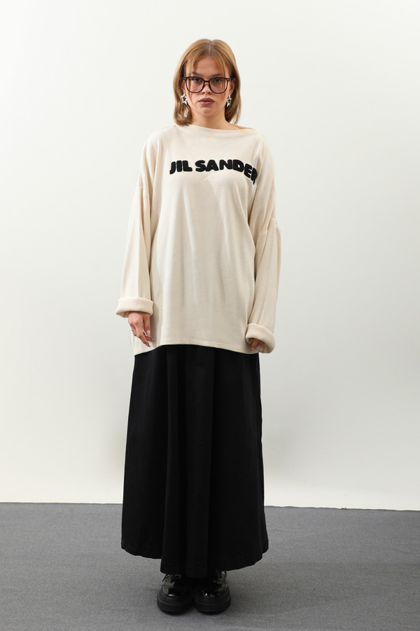 Jıl Sander Nakışlı Tunik Siyah - 3