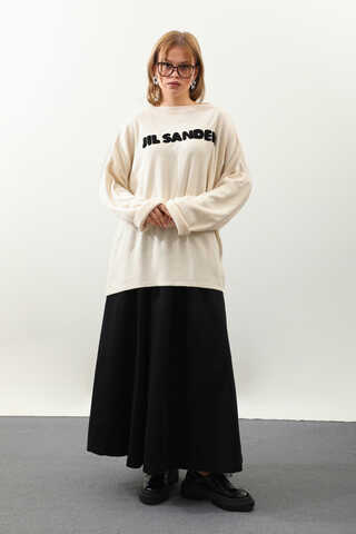 Jıl Sander Nakışlı Tunik Siyah - 4