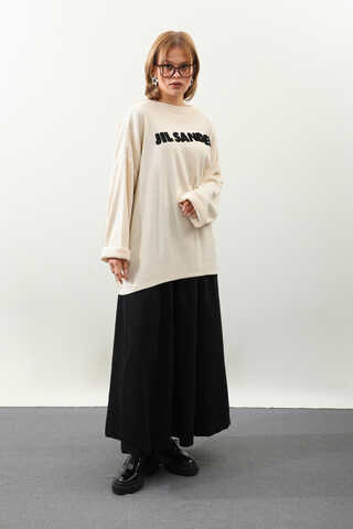 Jıl Sander Nakışlı Tunik Siyah - 5