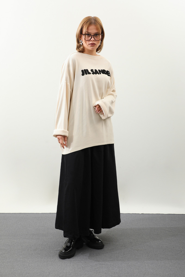 Jıl Sander Nakışlı Tunik Siyah - 5