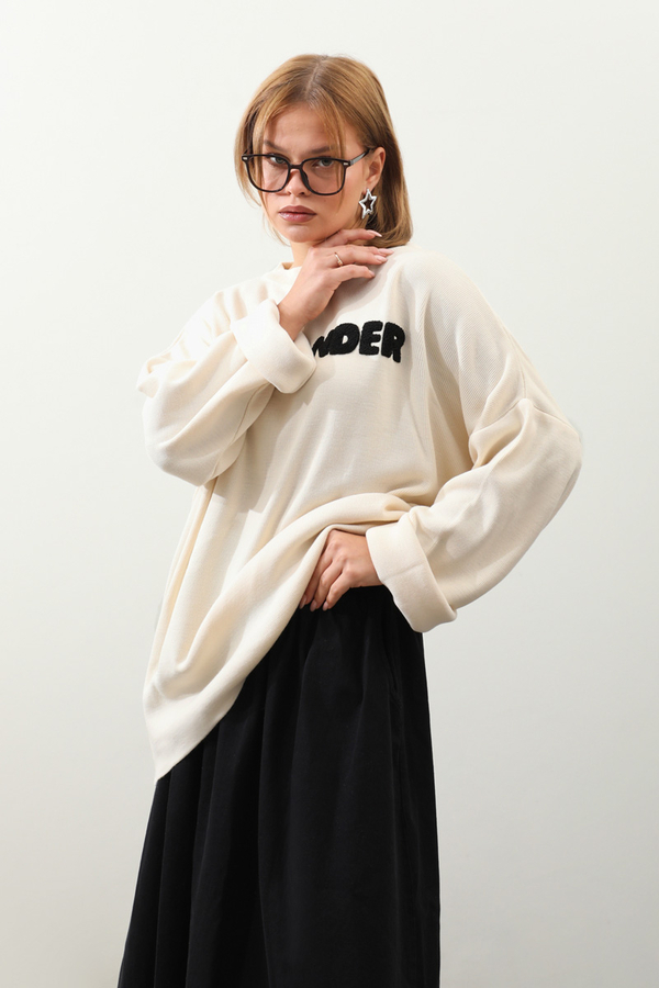 Jıl Sander Nakışlı Tunik Siyah - 8