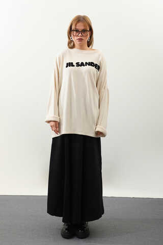 Jıl Sander Nakışlı Tunik Siyah - 3