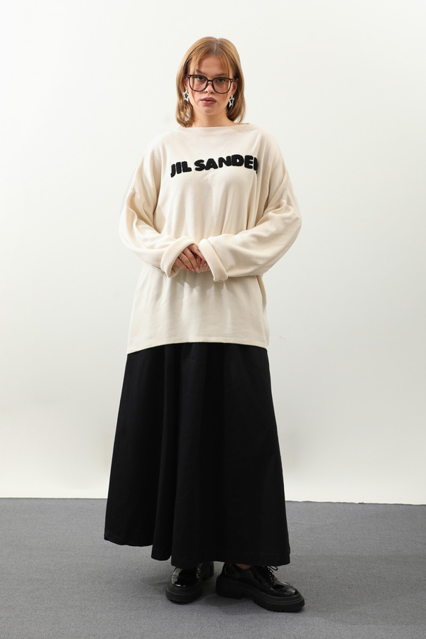 Jıl Sander Nakışlı Tunik Siyah - 4