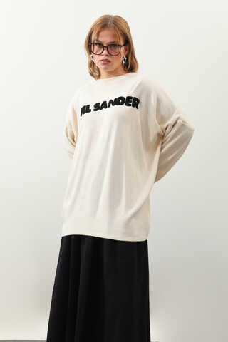 Jıl Sander Nakışlı Tunik Siyah - 1