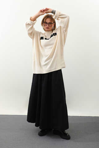 Jıl Sander Nakışlı Tunik Siyah - 10