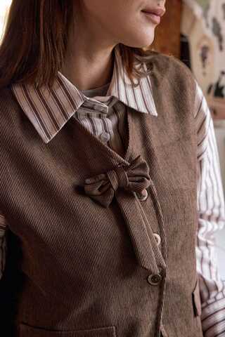 Kadife Etek Takım Kahverengi - 3