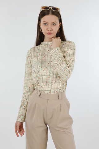 Kalp Desenli Body Krem - 3