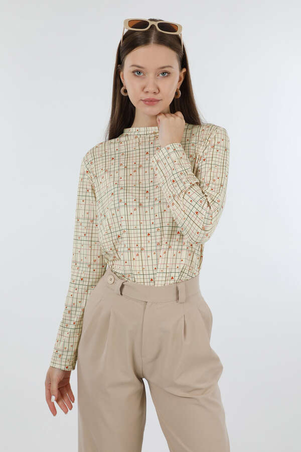 Kalp Desenli Body Krem - 3