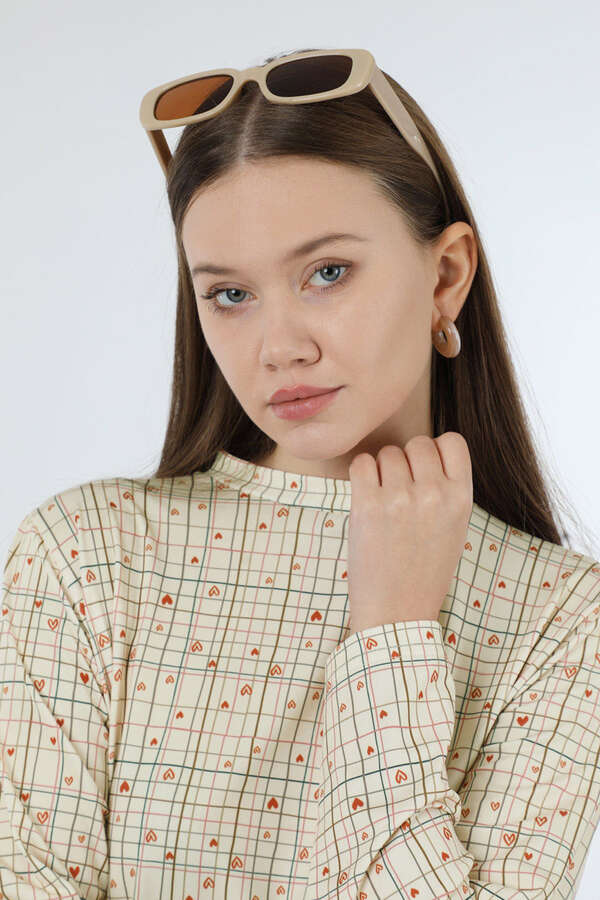 Kalp Desenli Body Krem - 5