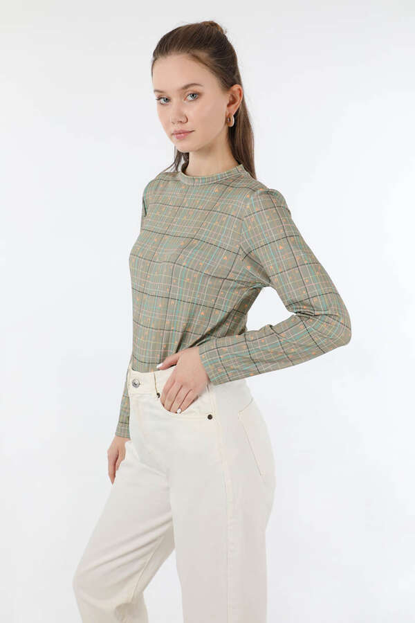 Kalp Desenli Body Mint - 1