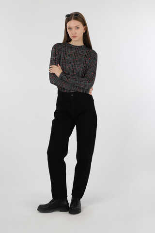 Kalp Desenli Body Siyah - 2