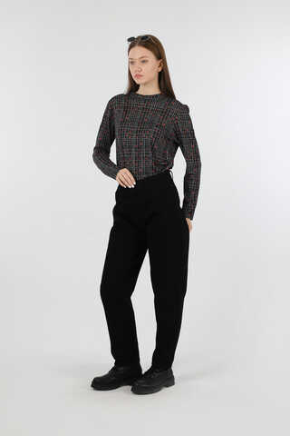 Kalp Desenli Body Siyah - 4