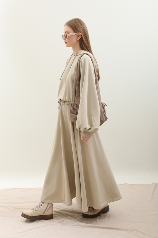 Kapişonlu Sweat Etek Takım Taş - 2