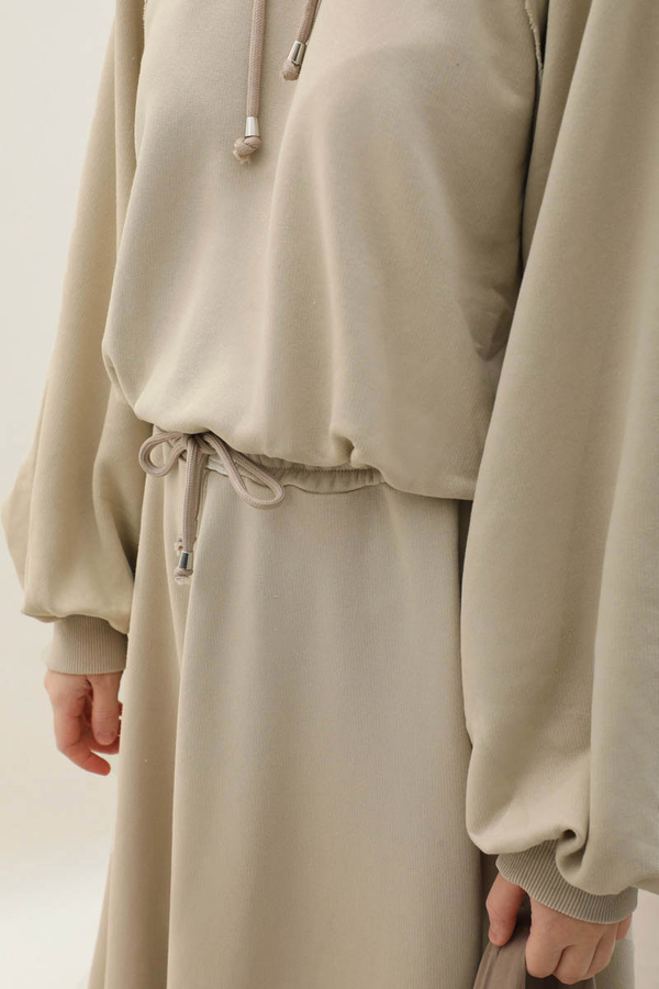 Kapişonlu Sweat Etek Takım Taş - 8