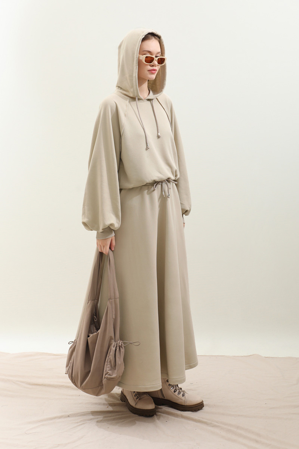 Kapişonlu Sweat Etek Takım Taş - 10