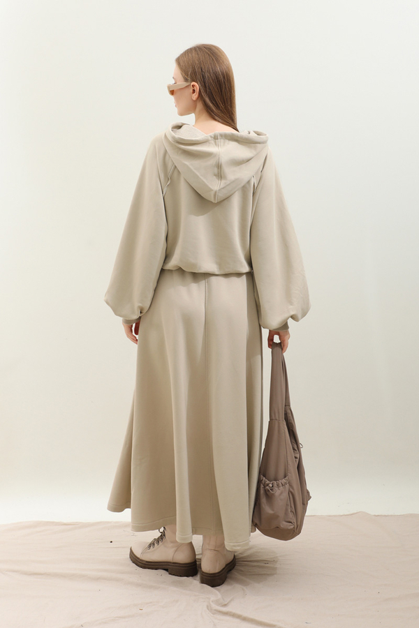 Kapişonlu Sweat Etek Takım Taş - 12