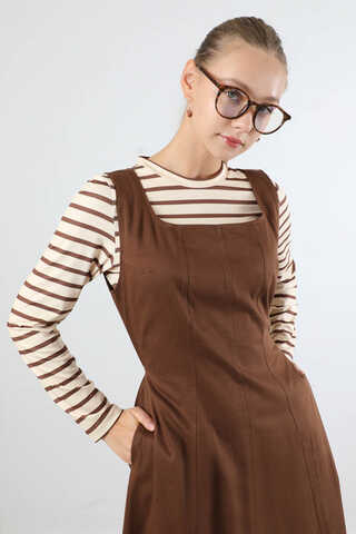 Kare Yaka Jile Kahverengi - 2