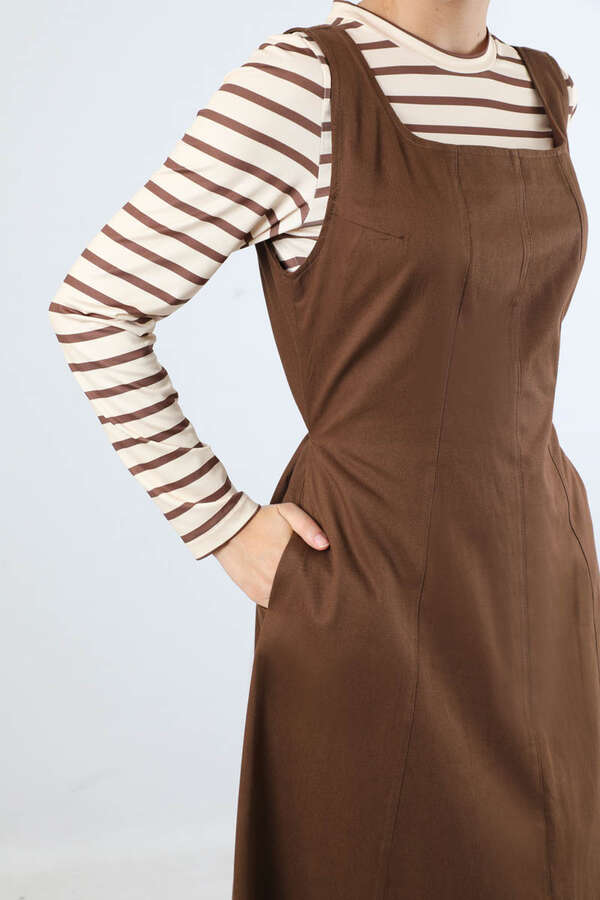 Kare Yaka Jile Kahverengi - 4