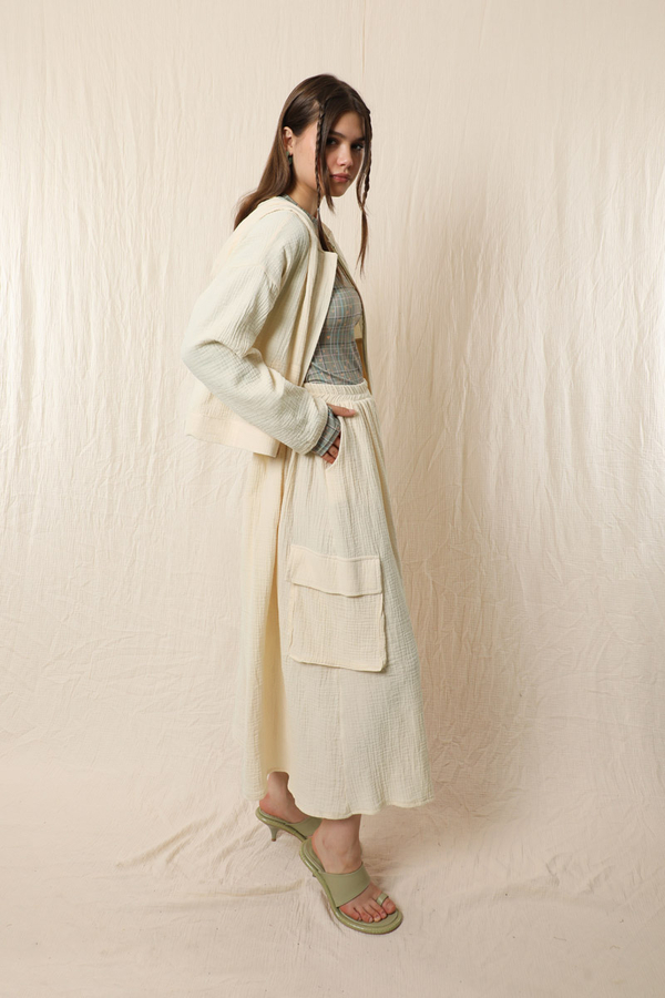 Kargo Cep Müslin Etek Takım Taş - 5