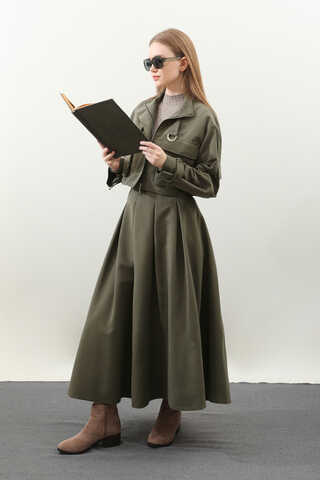 Kargo Cepli Etek Takım Haki - 4