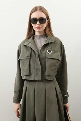 Kargo Cepli Etek Takım Haki - 6