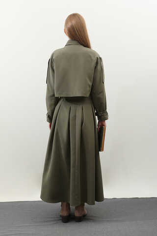 Kargo Cepli Etek Takım Haki - 11