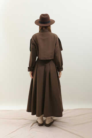 Kargo Cepli Etek Takım Kahverengi - 10