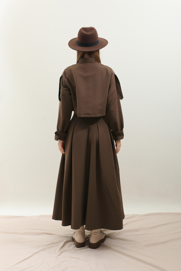 Kargo Cepli Etek Takım Kahverengi - 10