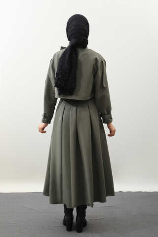 Kargo Cepli Etek Takım Koyu Haki - 15