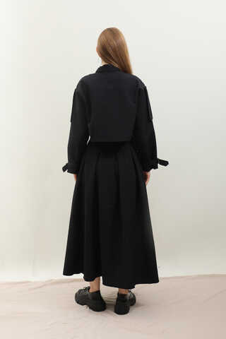 Kargo Cepli Etek Takım Siyah - 10