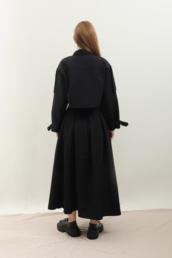 Kargo Cepli Etek Takım Siyah - 10