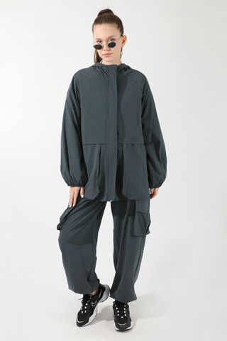 Kargo Cepli Premium Spor Takım Füme - 1