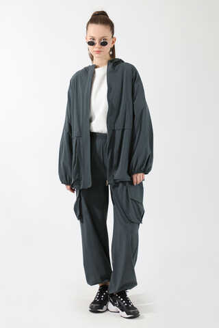 Kargo Cepli Premium Spor Takım Füme - 5