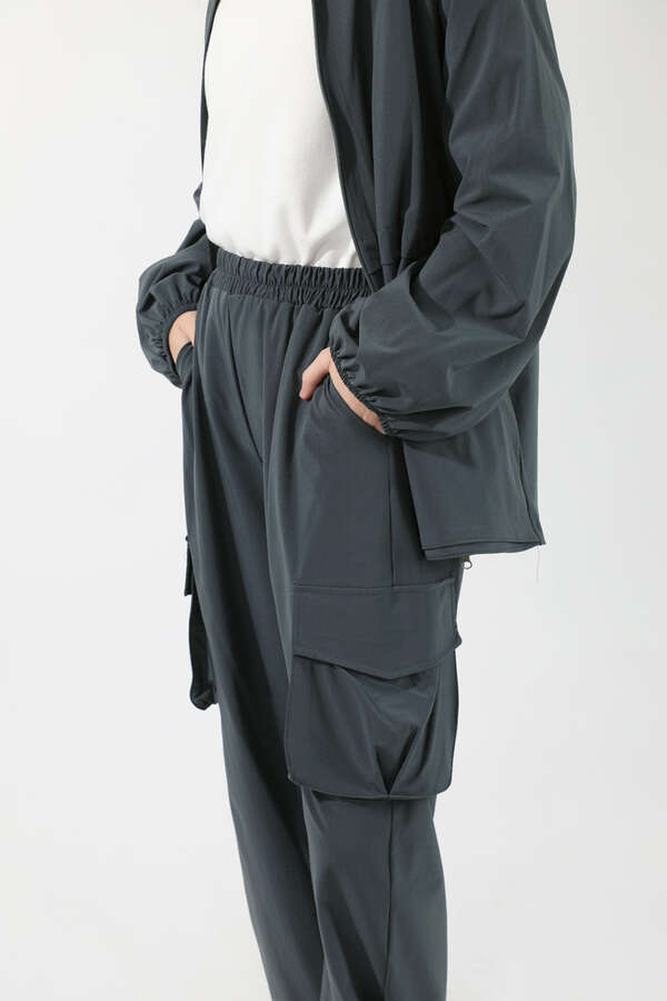 Kargo Cepli Premium Spor Takım Füme - 4