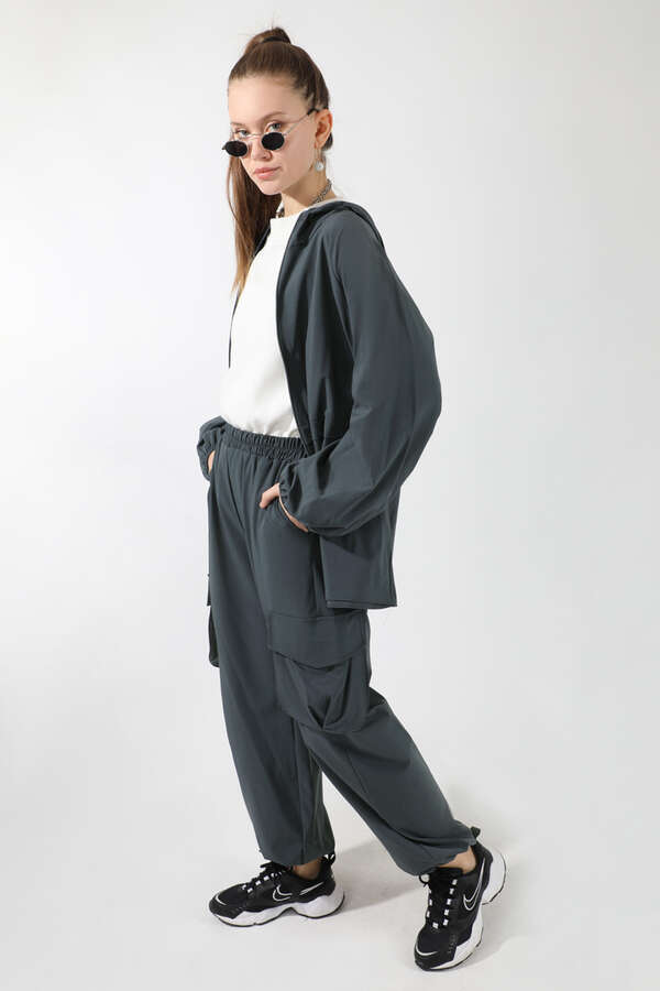 Kargo Cepli Premium Spor Takım Füme - 3