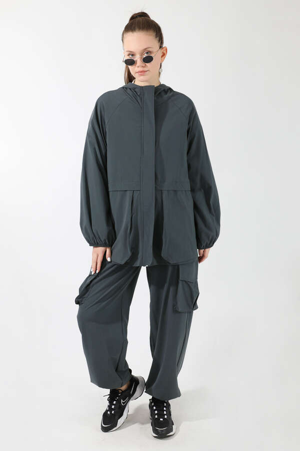 Kargo Cepli Premium Spor Takım Füme - 1