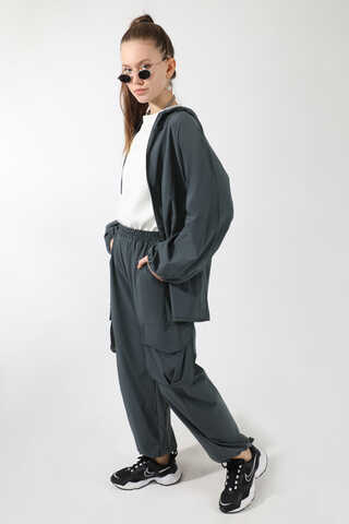 Kargo Cepli Premium Spor Takım Füme - 3