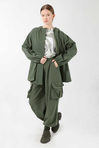 Kargo Cepli Premium Spor Takım Haki - 3