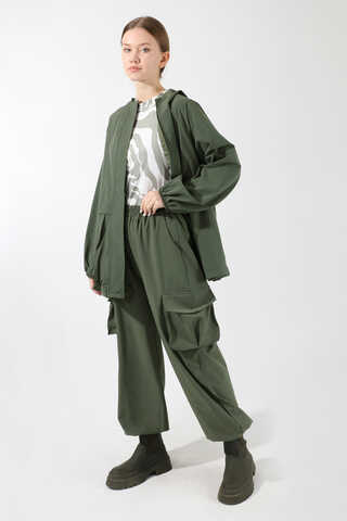 Kargo Cepli Premium Spor Takım Haki - 1