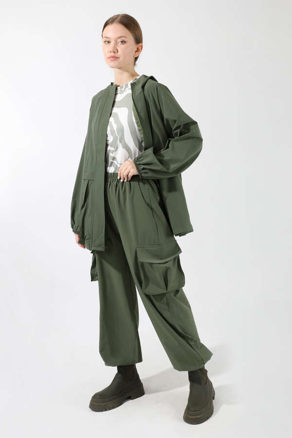 Kargo Cepli Premium Spor Takım Haki - 1