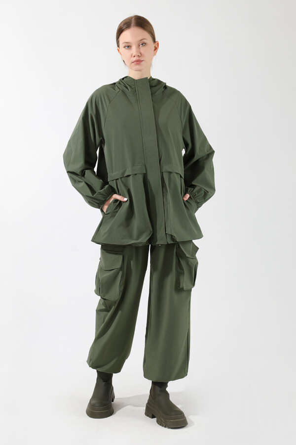 Kargo Cepli Premium Spor Takım Haki - 5