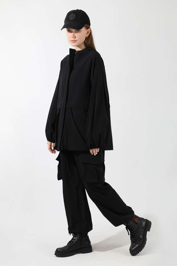 Kargo Cepli Premium Spor Takım Siyah - 1