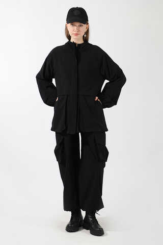 Kargo Cepli Premium Spor Takım Siyah - 3