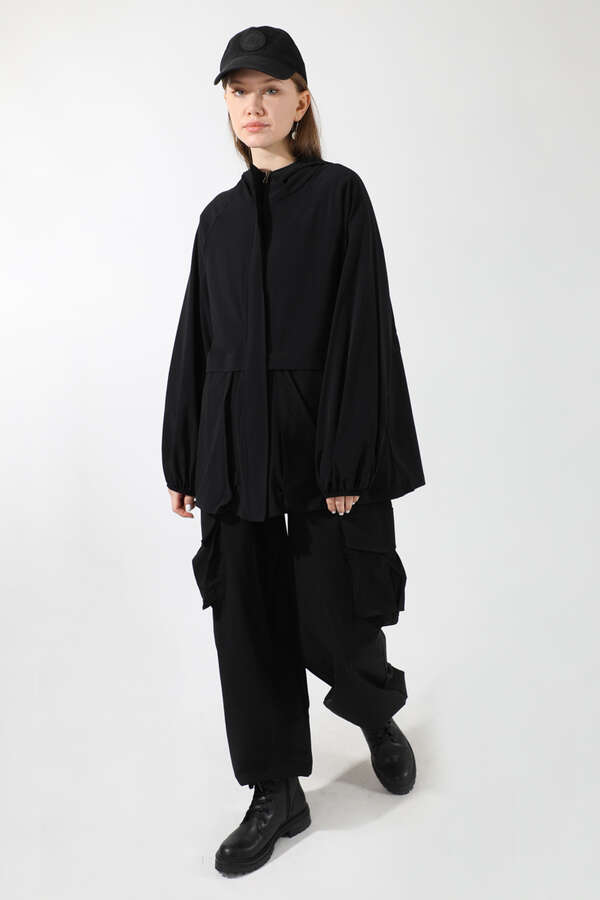 Kargo Cepli Premium Spor Takım Siyah - 5