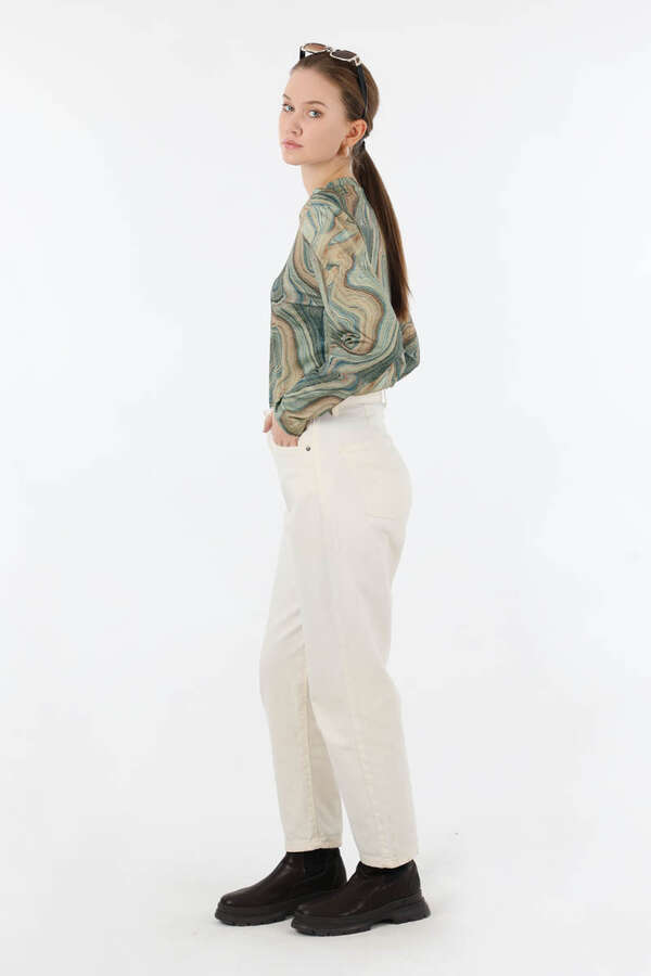 Karışık Desenli Body Yeşil - 4